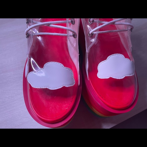 🌈Rainbow Clear Platform Boots☁️ - Picture 5 of 7